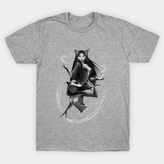 Two sorceress cats T-Shirt by DianaKeehl